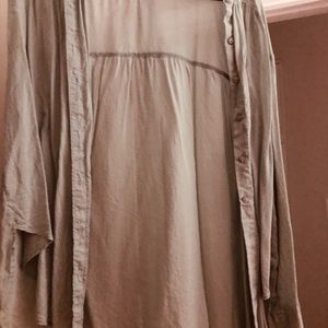 Great green button down top